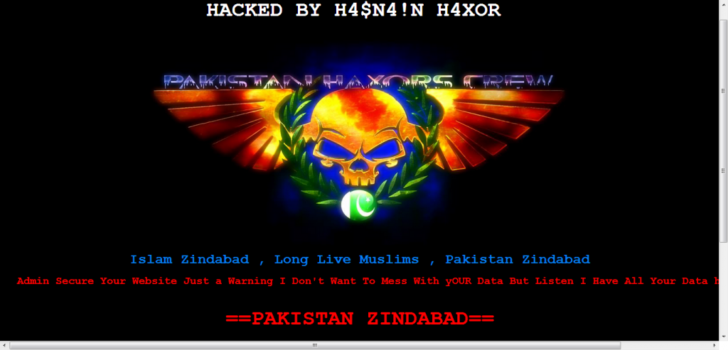 hacked by haxor hasnain