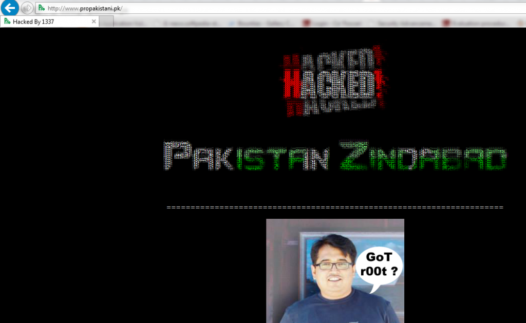 Propakistani hacked