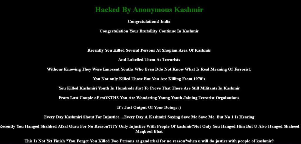 Anonymous Kashmir
