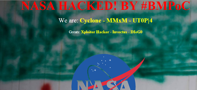 NASA websites Hacked