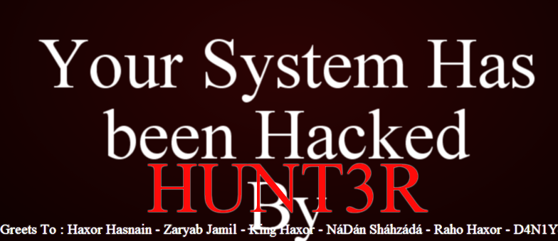 hacked by Hunt3r