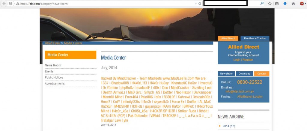 allied bank limited hacked