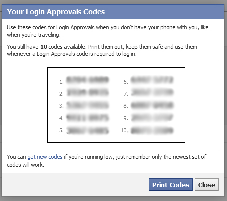 approval codes